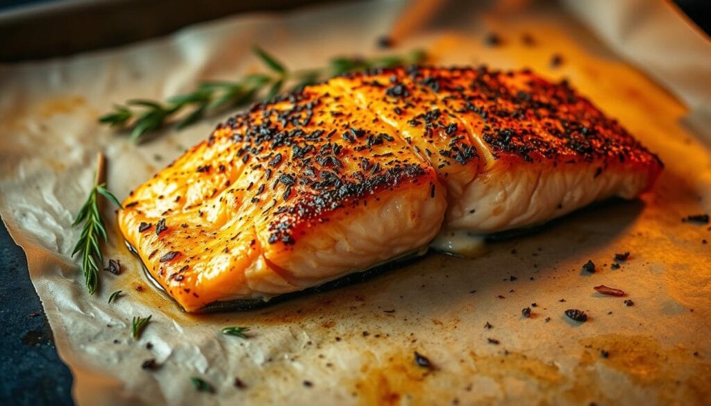 baking salmon in oven