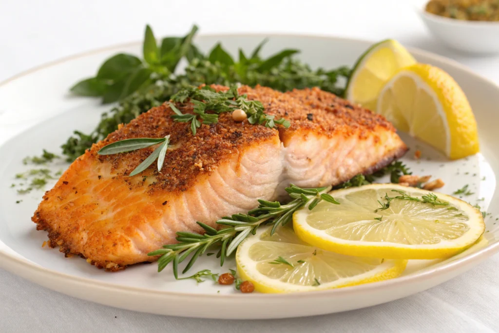 fried salmon recipe