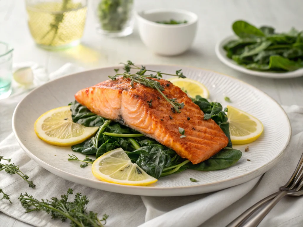 salmon and spinach recipe