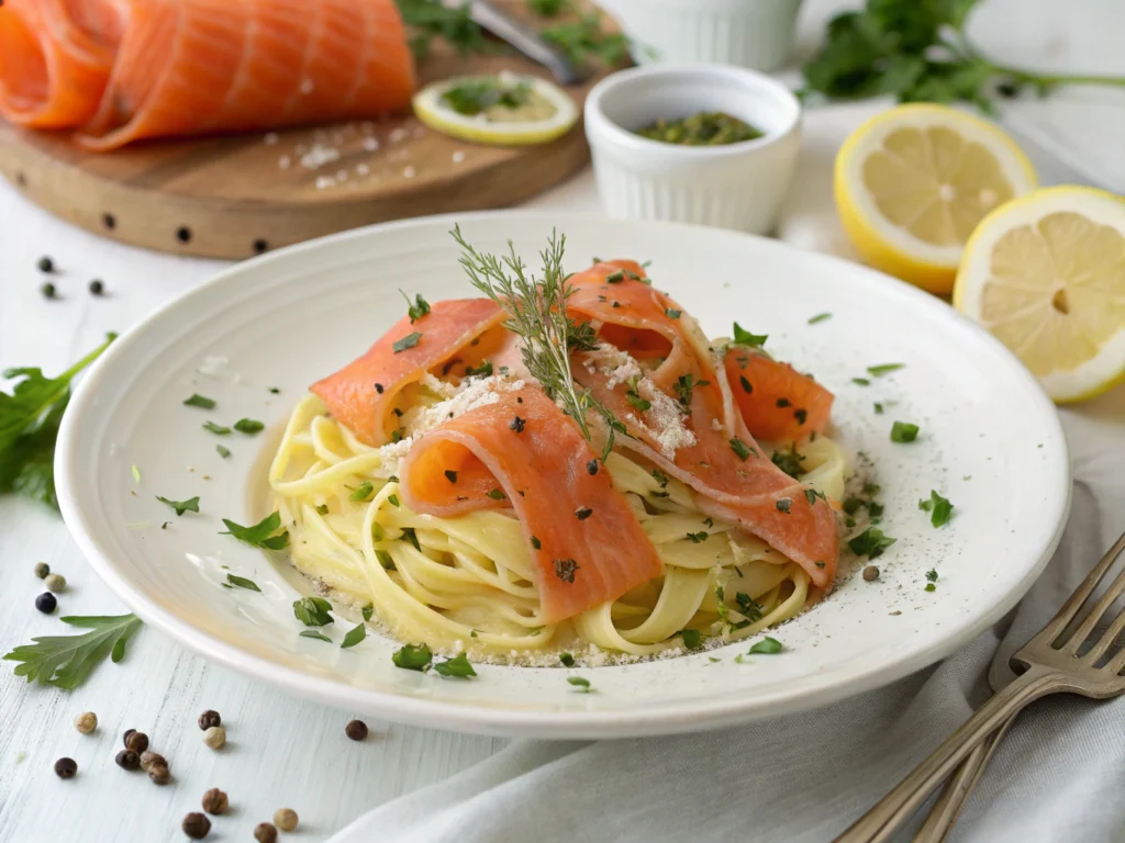 smoked salmon recipes pasta