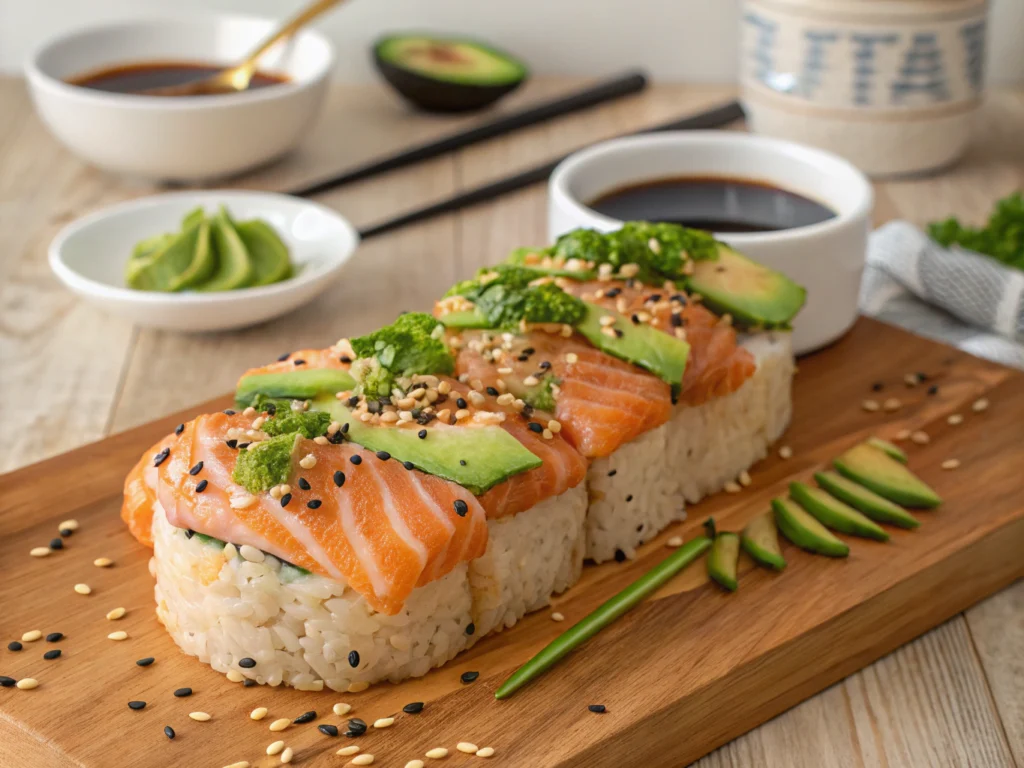 salmon sushi baked recipe